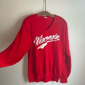 Vintage WI V-Neck Sweater